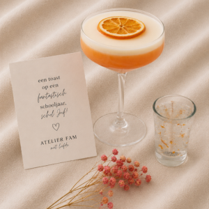 🍸 Cocktailkaars "Proost op de vakantie"